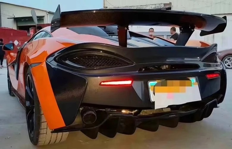 Applicable to Modification and Upgrading of  540C 570S  Dry Carbon Fiber Tail Fin Rear Spoiler Fixed Wing